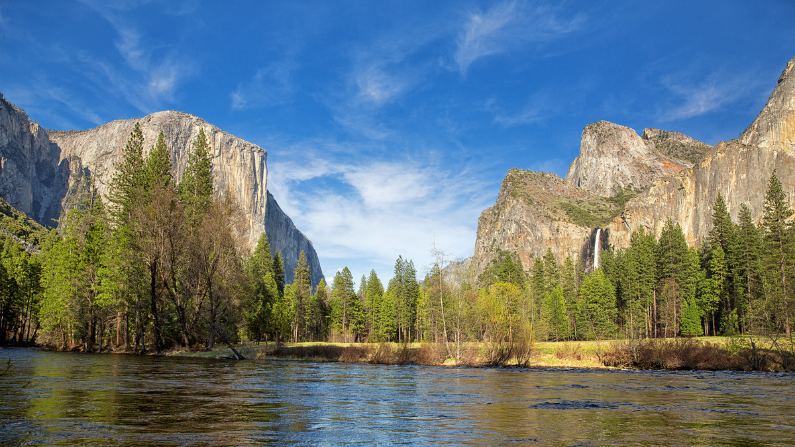 Fishing in national parks is a popular hobby, including here at Yosemite National Park