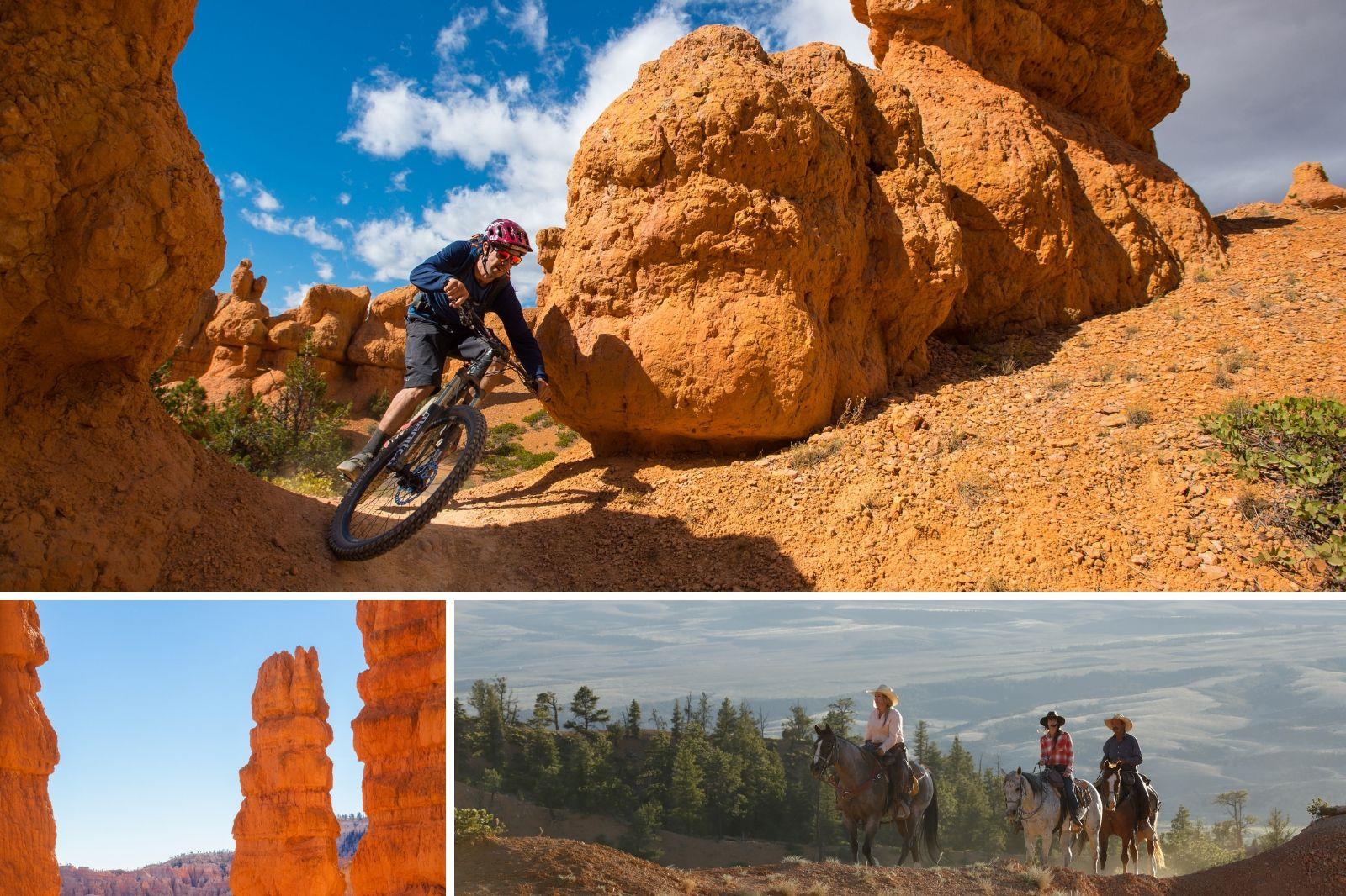 Biking and Horseback riding in Bryce Canyon Country