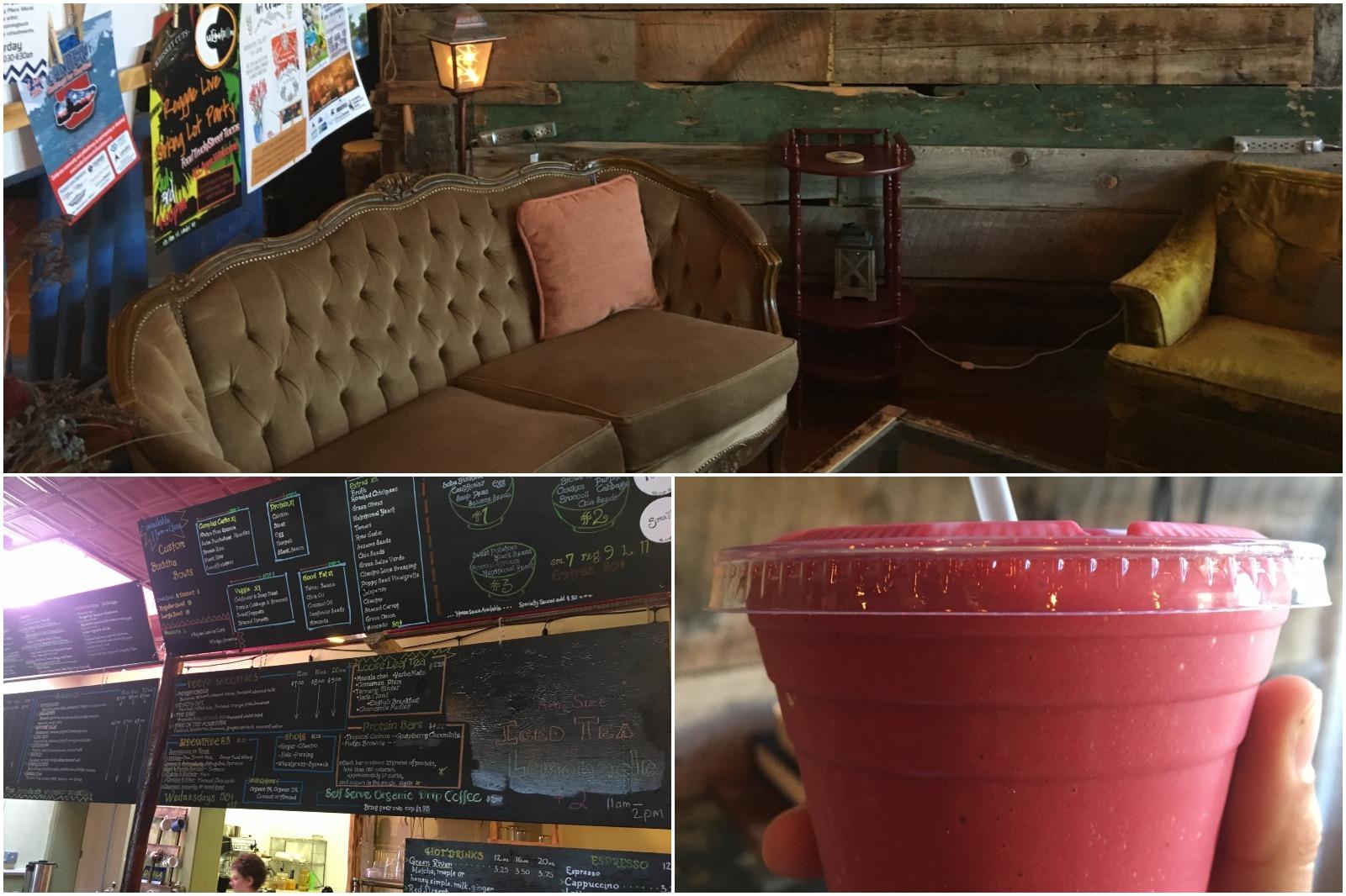 Enjoy a smoothie at the Juicery restaurant in Lander Wyoming