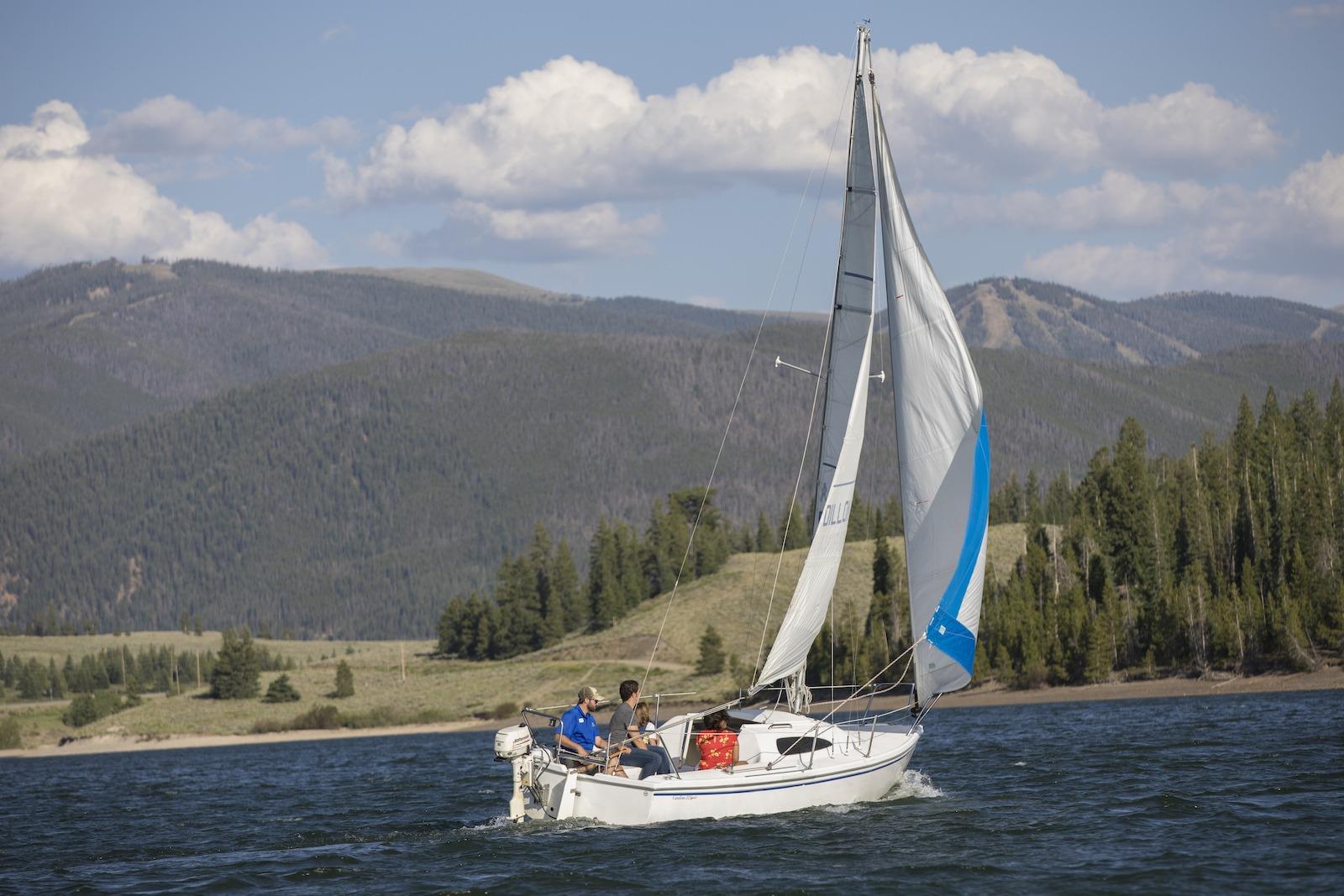 sailing on Lake Dillon, Colorado