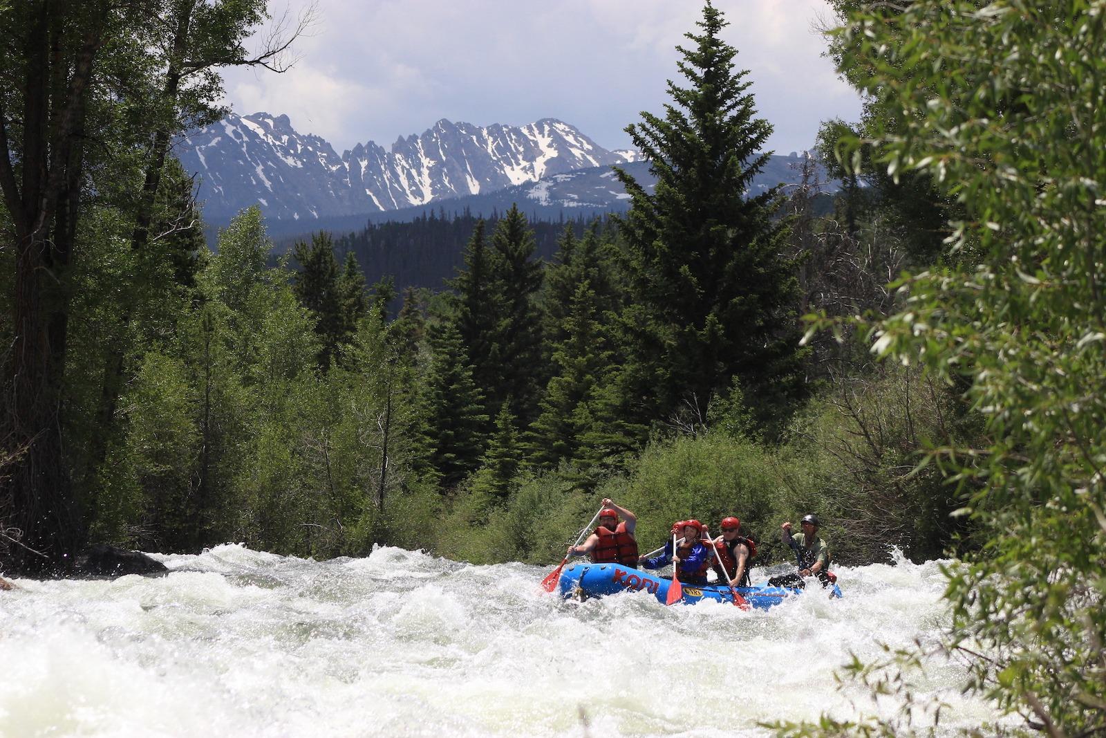 rafting the Blue River in Colorado