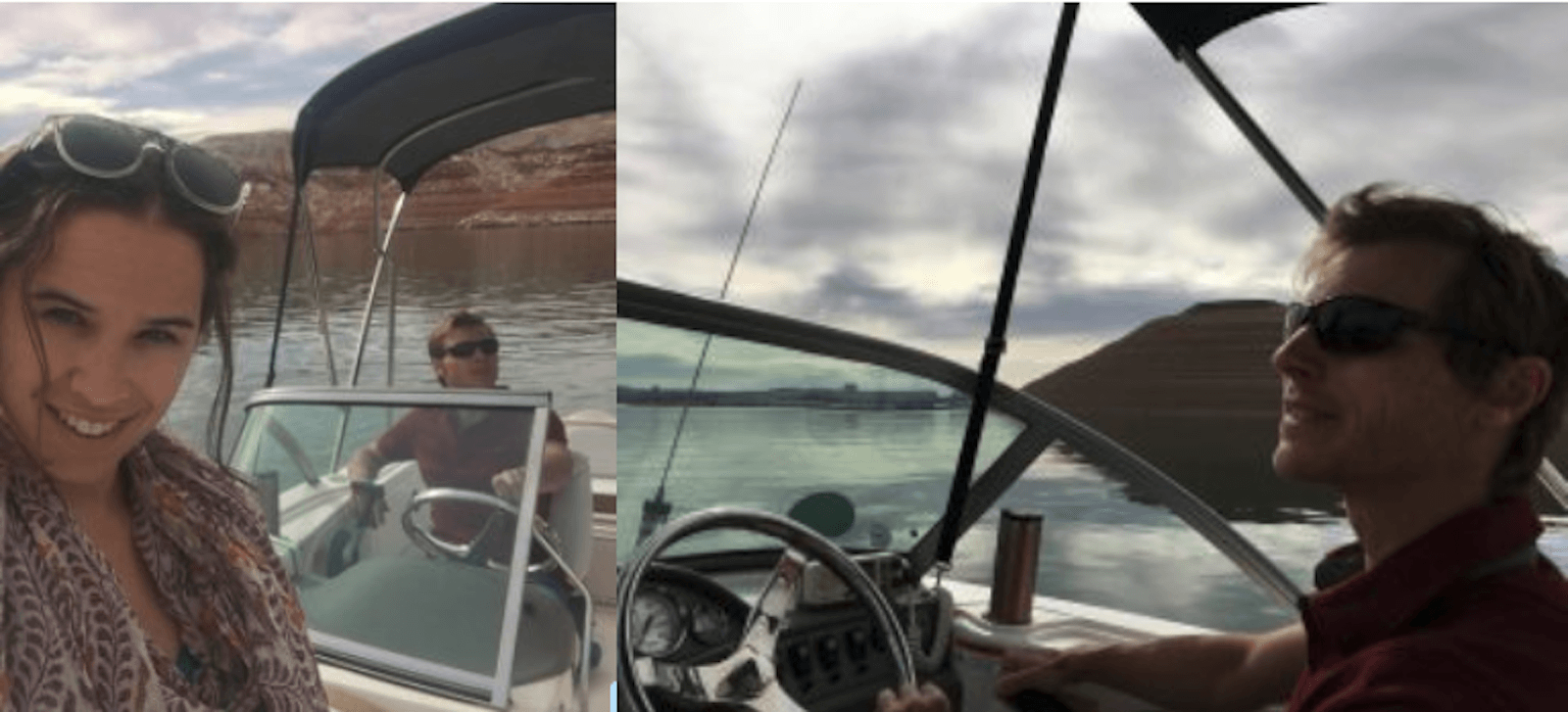 speed boat selfies