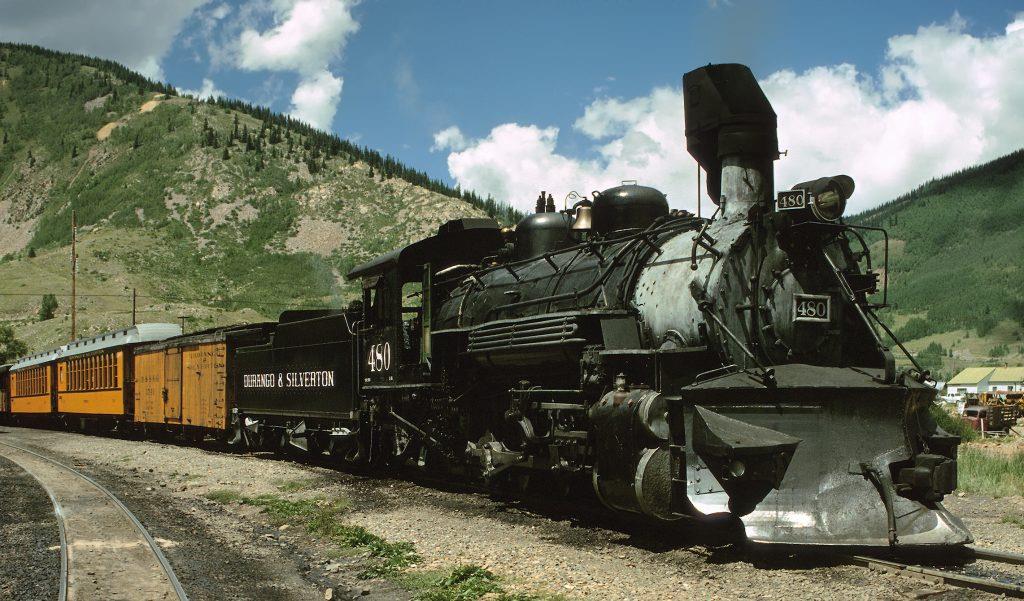Train by Durango and Silverton Narrow Gauge Colorado