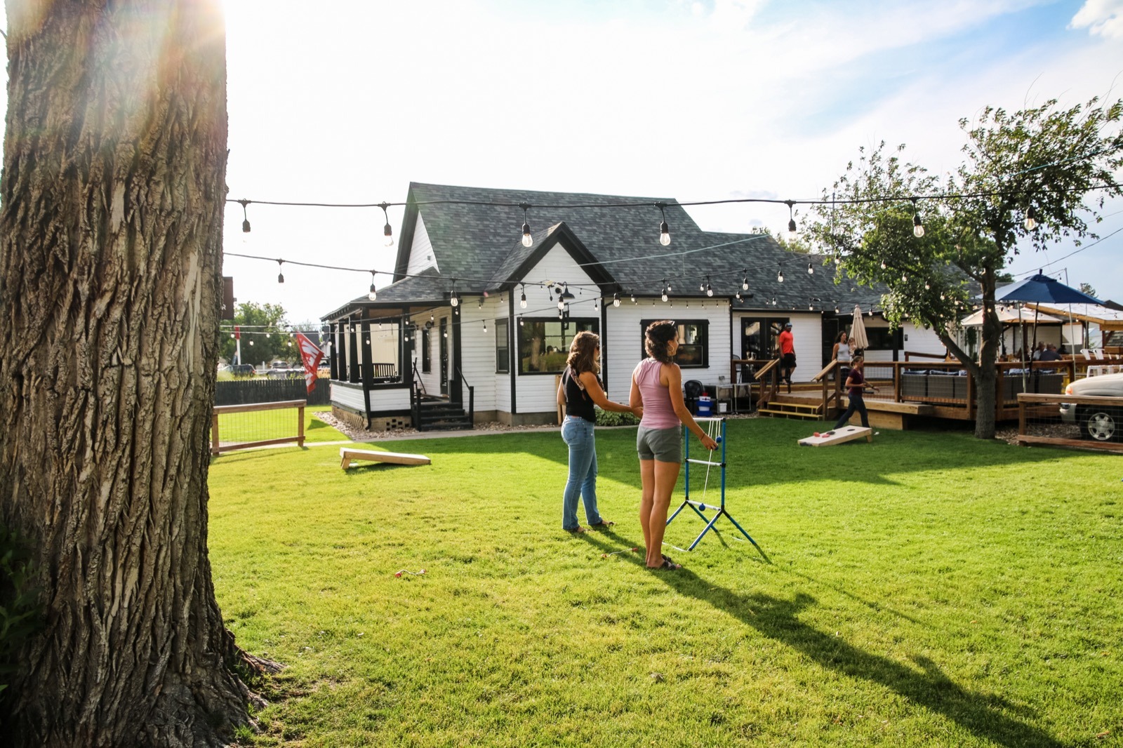 Firewater Public House is a great escape from reality, especially with yard games!