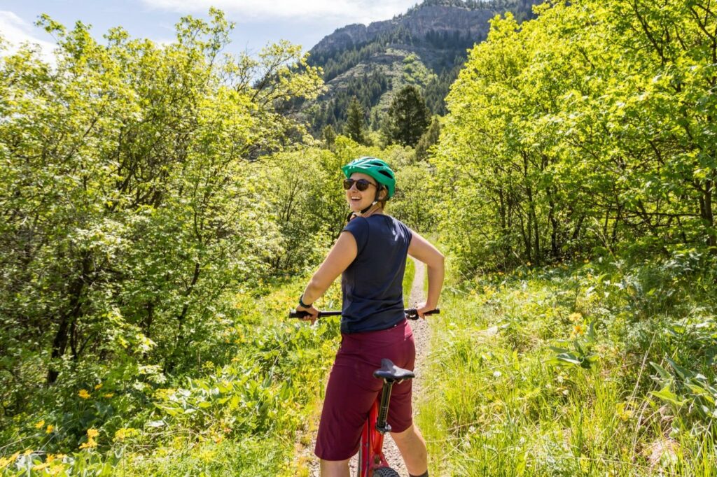 Biking on the River Trail - Cache Valley, Utah