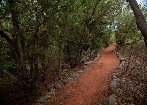 An accessible-friendly multi-use trail in Red Rock State Park in Arizona