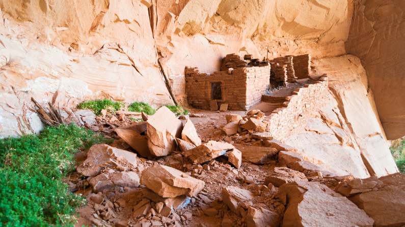 Cliff dwellings at Navajo National Monument.