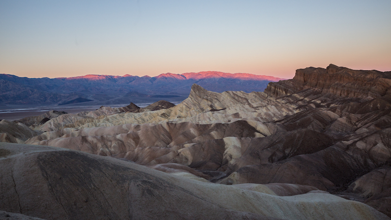 Sunrise over Death Valley National Park