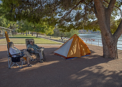 Buckskin Mountain State Park campers in Arizona