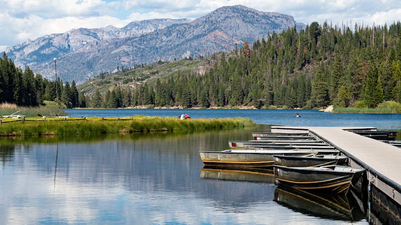 Hume Lake near Sequoia National Forest and Kings Canyon National Park