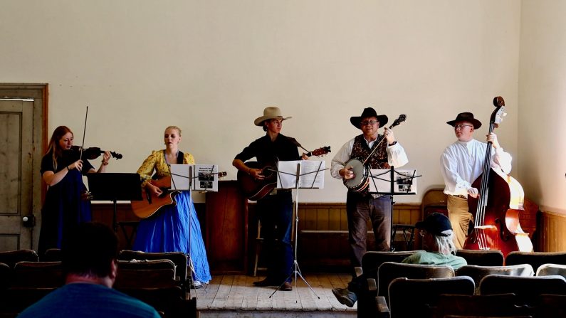 Music performers at Bannack Days Festival in Bannack State Park