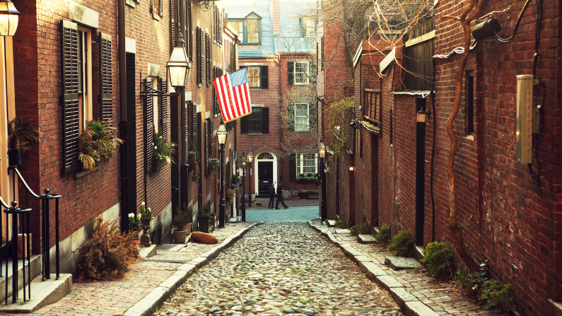 Beacon Hill in Boston is a great place for solo travelers